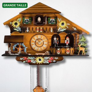 coucou chalet bois horloge