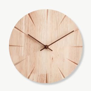 horloge murale bois sculpté