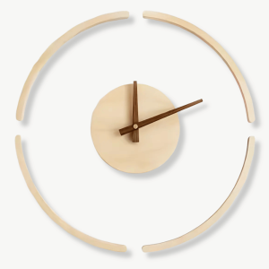 horloge murale cercle minimaliste