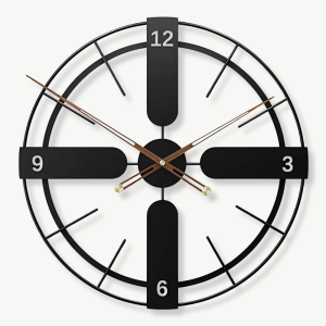horloge murale design croisé