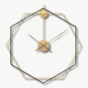 horloge murale design octogone