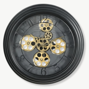 Horloge Murale Engrenages Apparents