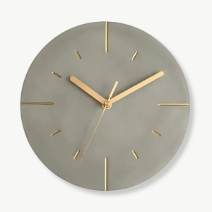 horloge murale imitation ciment