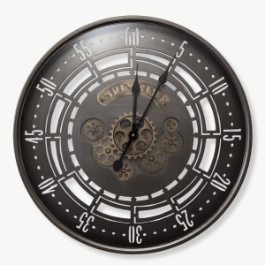 horloge murale industrielle