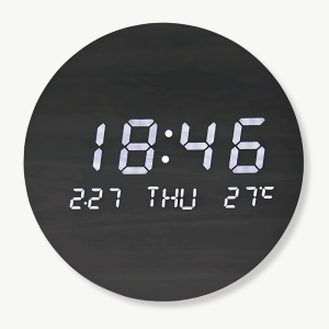 horloge murale bois massif