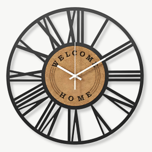 horloge murale design métal