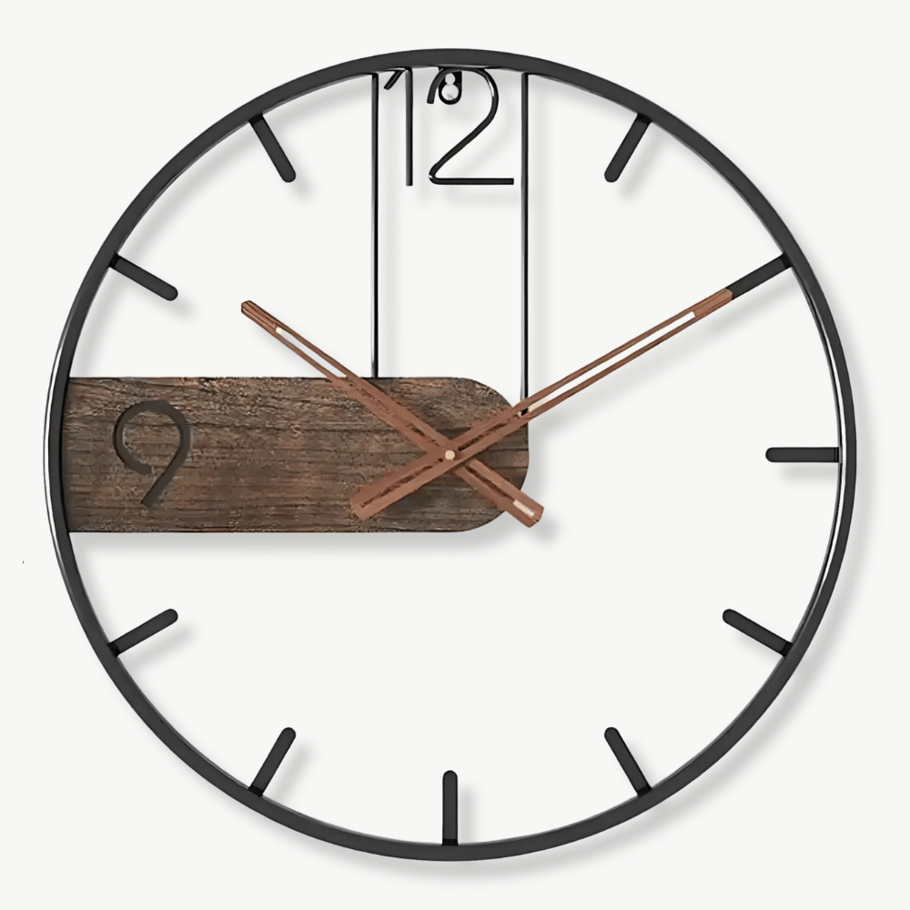 horloge murale rustik moderne