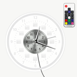horloge murale avec rétro-éclairage