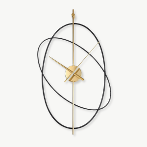 horloge murale anneaux luxe