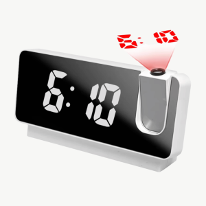 réveil LED projecteur au plafond