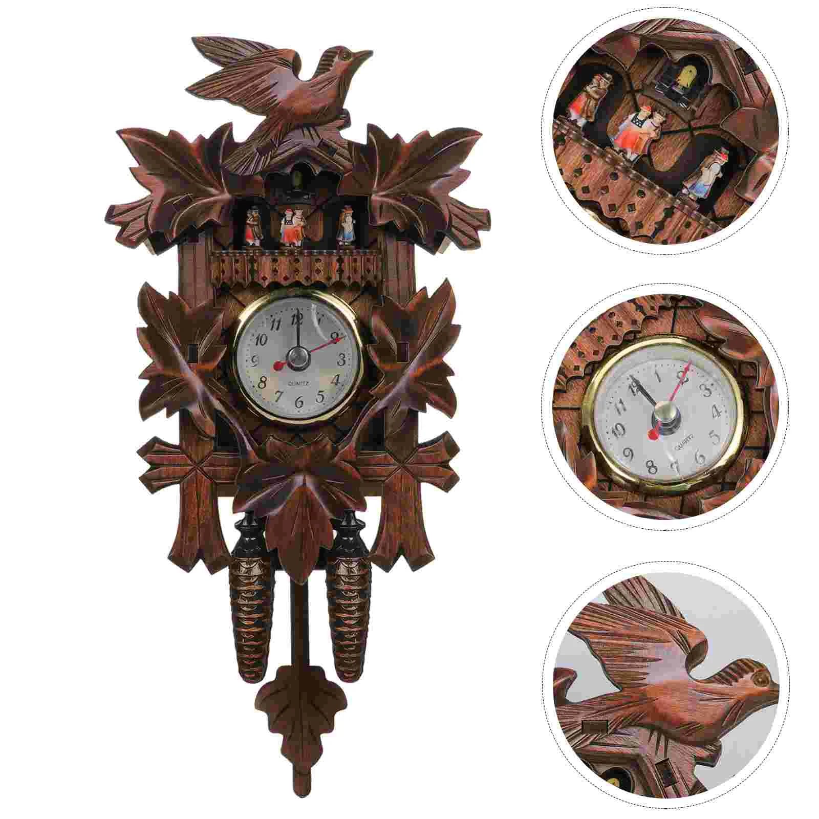 horloge coucou en bois