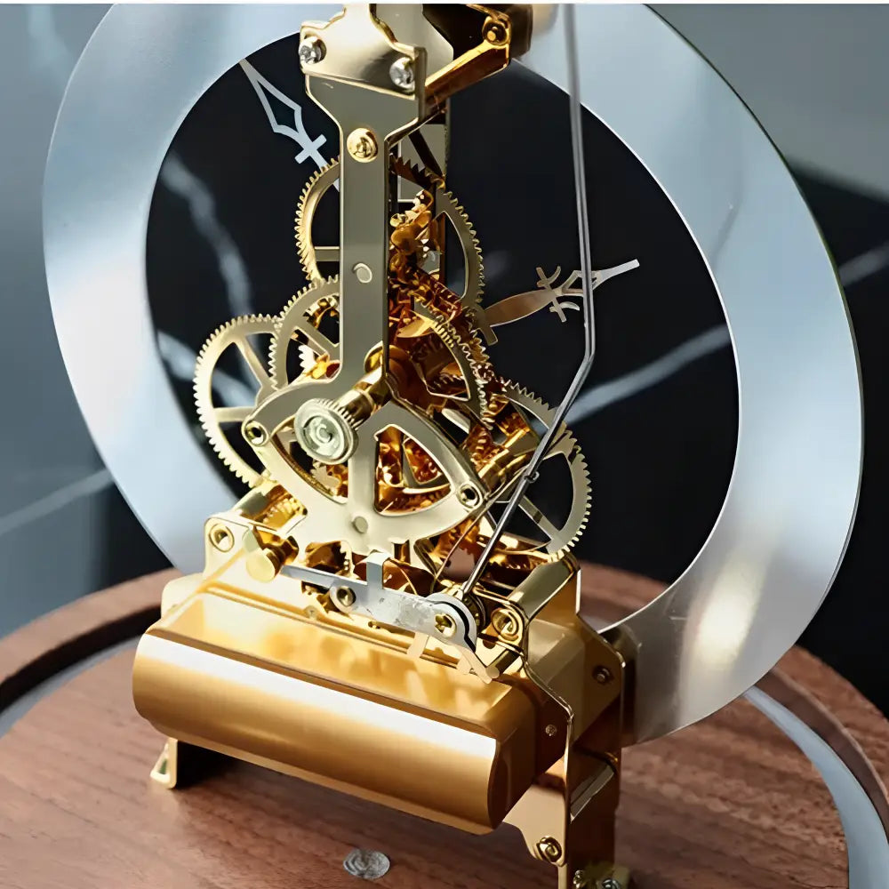 horloge avec dôme en verre