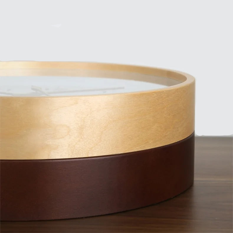 Design d'horloge en bois