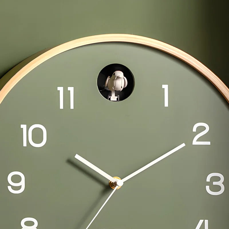 Horloge murale en bois