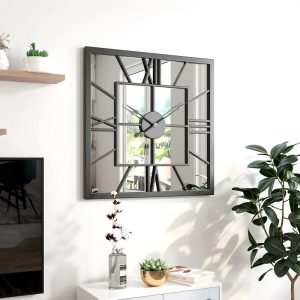 miroir design horloge