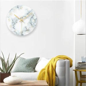 elegante horloge murale en verre