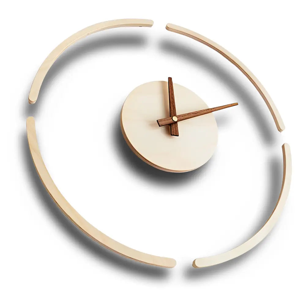 horloge moderne en bambou