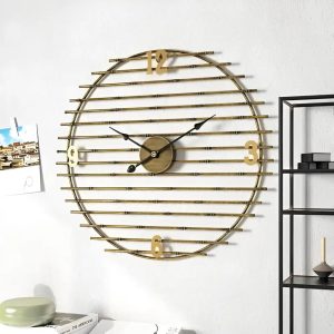 horloge murale métal