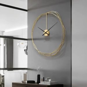 Design circulaire avec fil doré