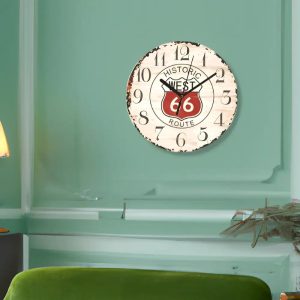 Horloge rétro design Route 66