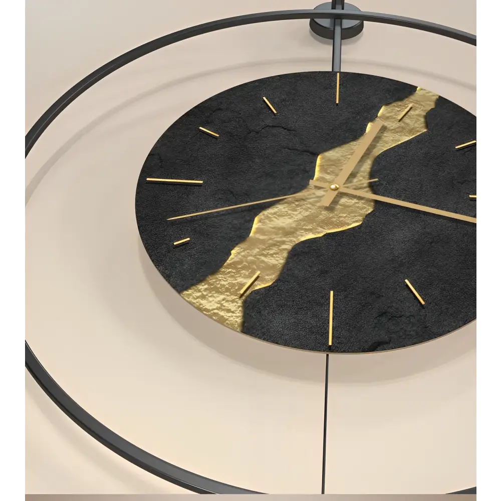 Horloge Murale Pendule Noire