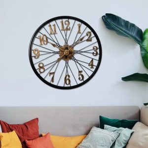 Horloge murale route vintage