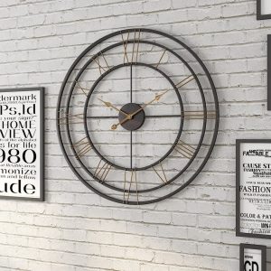 Design industriel horloge murale