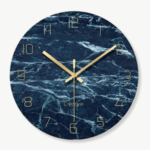 horloge murale design en verre