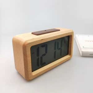 réveil design bois