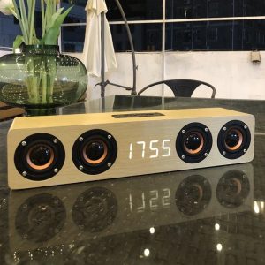 enceinte bluetooth en bois