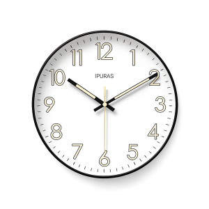 Horloge Murale Scandinave Silencieuse LED – Design Moderne