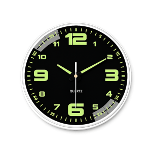 Horloge Murale LED Silencieuse – Lisible dans le Noir