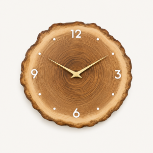 Horloge Murale Bois Scandinave Silencieuse