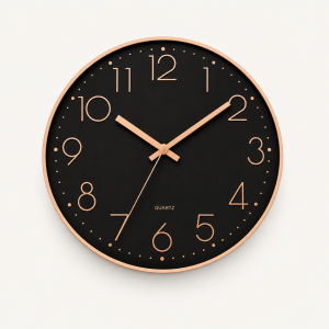 Horloge Murale Silencieuse 20 cm – Chiffres Faciles à Lire