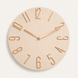 Horloge murale moderne silencieuse 30 cm – Chiffres 3D – Design minimaliste