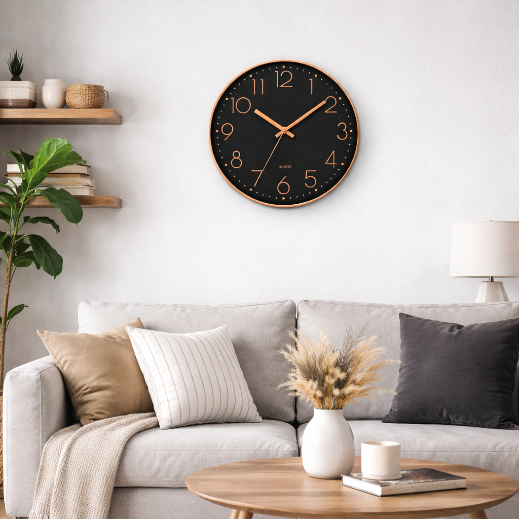 Horloge murale moderne 20 cm - Quartz silencieux sans Tic - Tac – Image 8