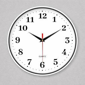 Horloge Murale Silencieuse 20 cm pour cuisine - Quartz sans Tic-Tac , Chiffres Faciles à Lire