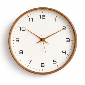 Horloge murale en bois silencieuse 30 cm – Design moderne minimaliste