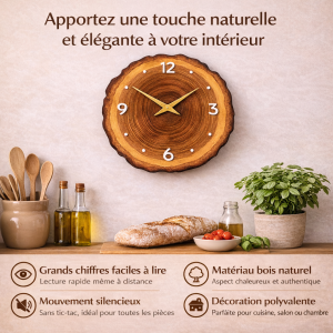 horloge silencieuse scandinave