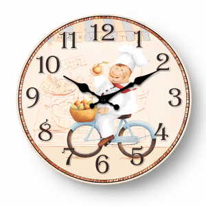 Horloge murale cuisine vintage silencieuse – Décoration Provence