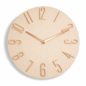 Horloge murale design moderne silencieuse 30 cm – Chiffres 3D – Décoration salon cuisine