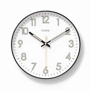 Horloge Murale Scandinave Silencieuse LED – Design Moderne
