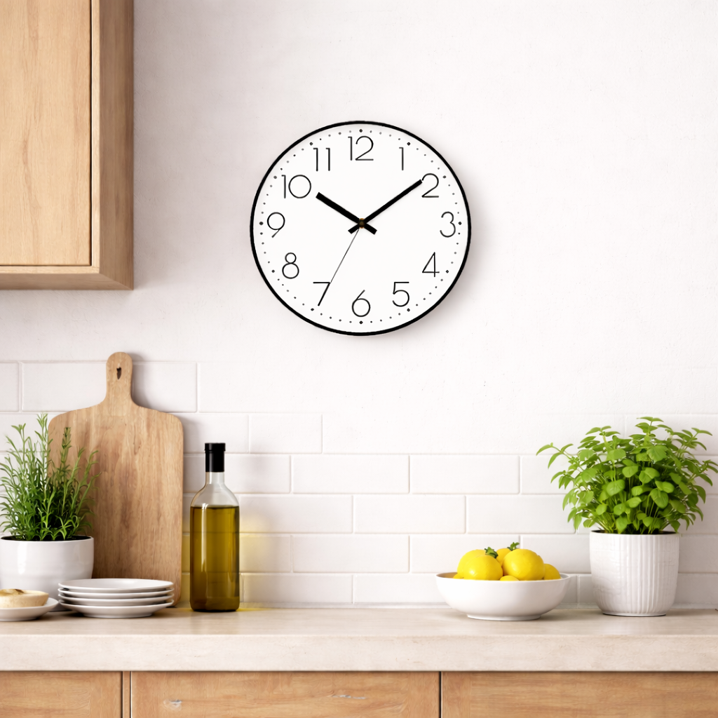 Horloge murale moderne 20 cm - Quartz silencieux sans Tic - Tac – Image 7