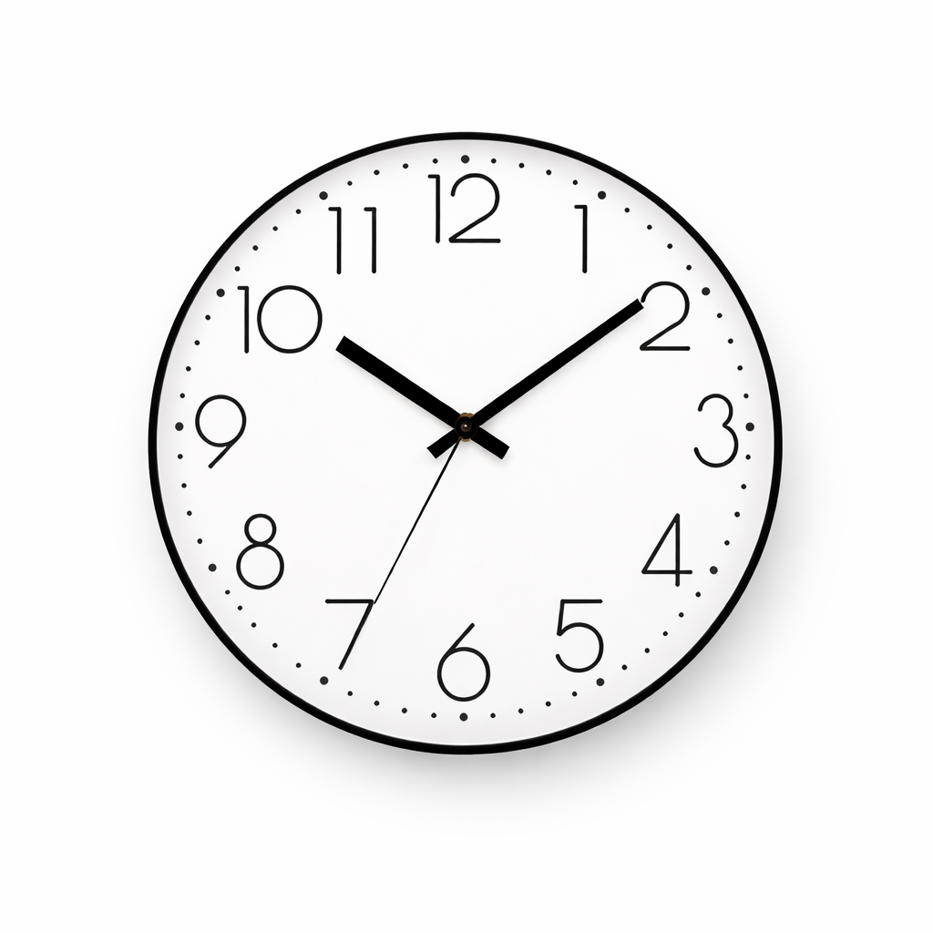 Horloge murale moderne 20 cm - Quartz silencieux sans Tic - Tac