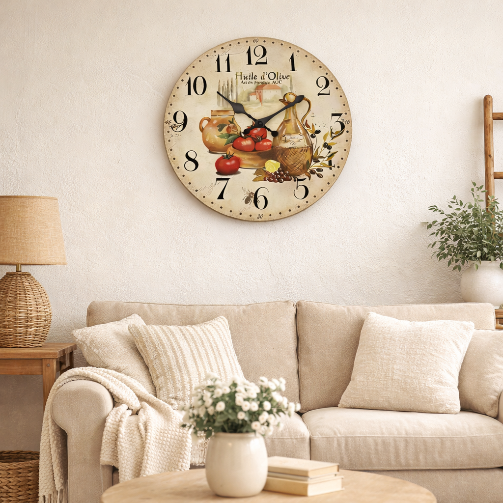 horloge déco provençale