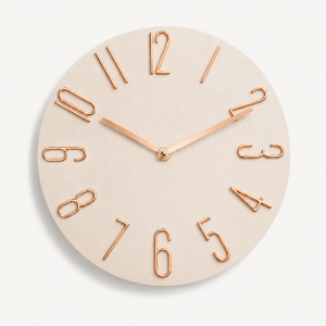 Horloge murale silencieuse 30 cm avec chiffres 3D